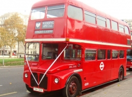 Double Decker London Bus for weddings in Romford